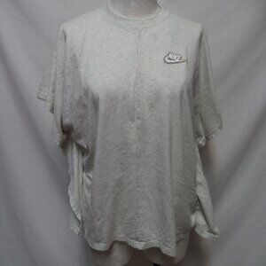 NIKE rainbow stitched embroidered t-shirt top boxy knit Size Sz Medium Md M